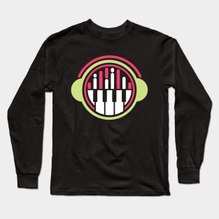 DJ, equalizer and and headphones Long Sleeve T-Shirt